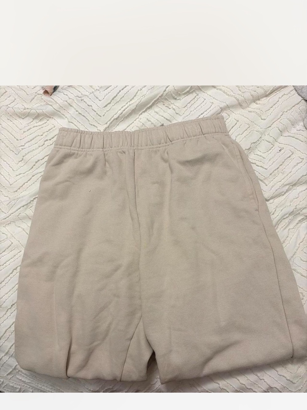 Women’s Neutral Cream Pull-On sweatpants
